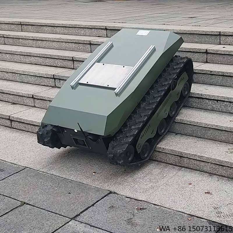 Tracked Robot Chassis - 階段昇降能力付きクローラダンプトラックシャーシ、消防救助用無限軌道ロボットプラットフォーム