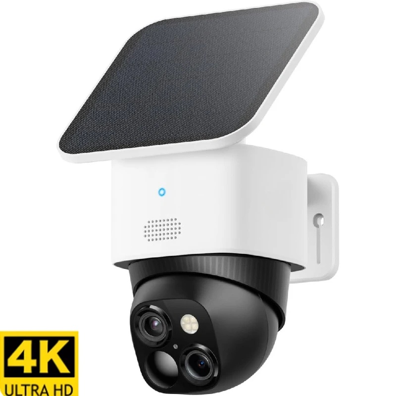 Pan Tilt Bracket - 新しい4Kデュアルカメラソーラーセキュリティカメラ、ワイヤレス屋外カメラ、ホームセキュリティ360用 ° 全方位カバー、死角なし