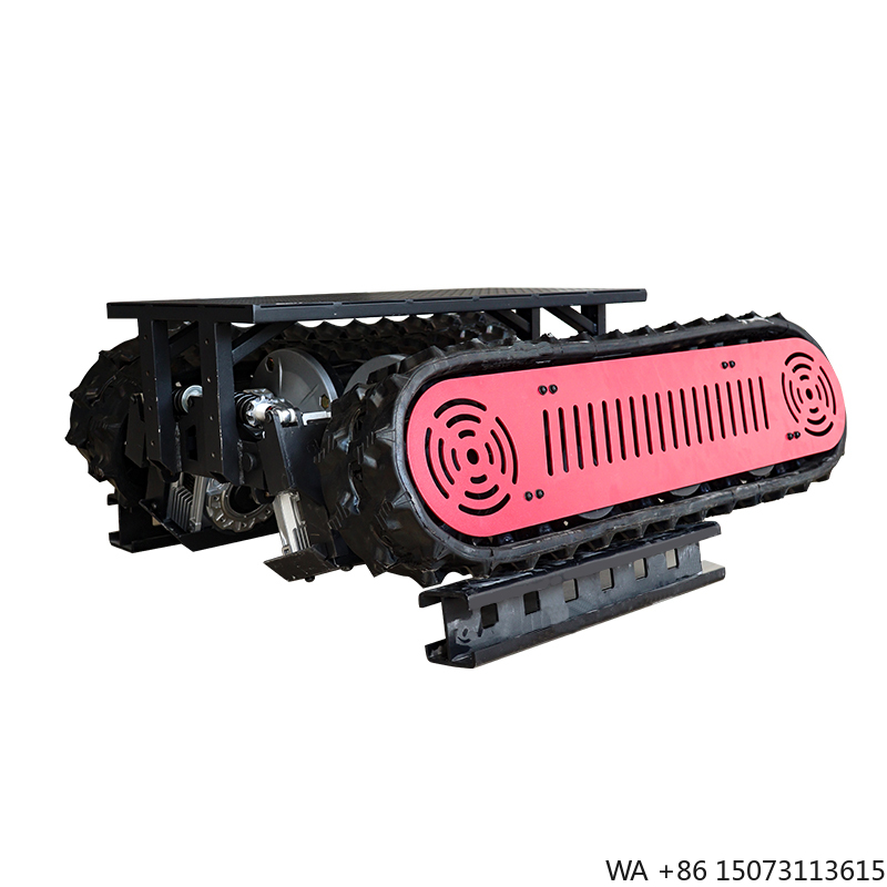 Tracked Robot Chassis - 水中IP68ケーブル巻取ロボットシャーシ、大型パイプラインクローラトラックロボットプラットフォーム用に装備