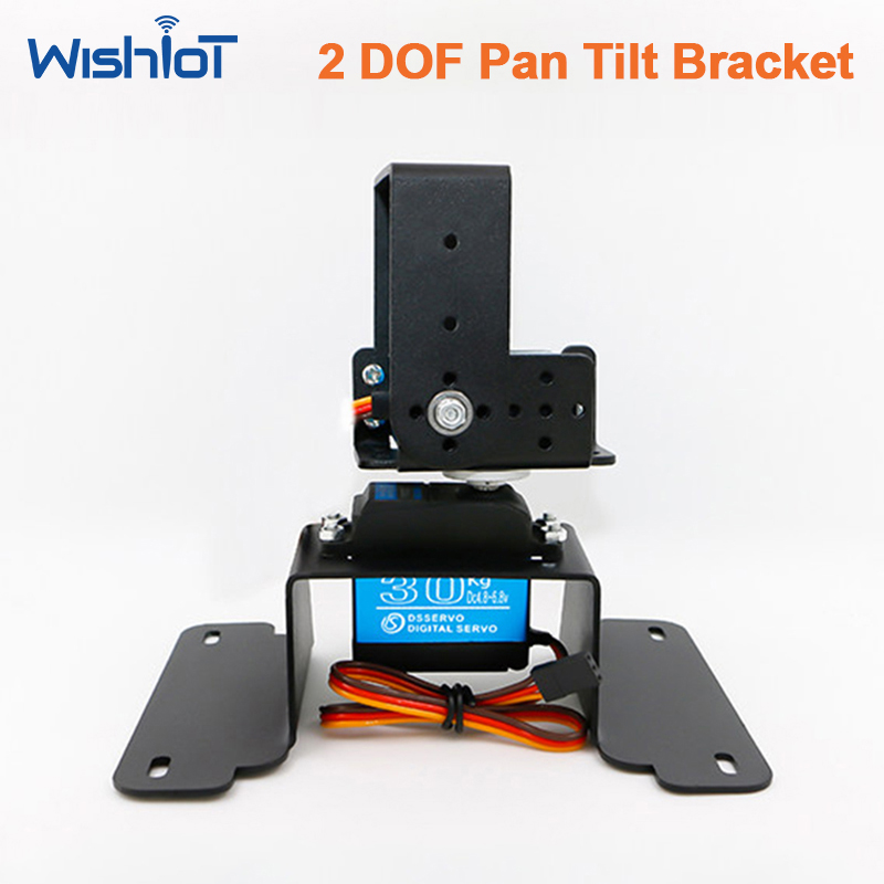 Pan Tilt Bracket - 2 DOF パンチルトブラケットキット 金属製マウントホルダーフレームセット MG995 MG996サーボ用