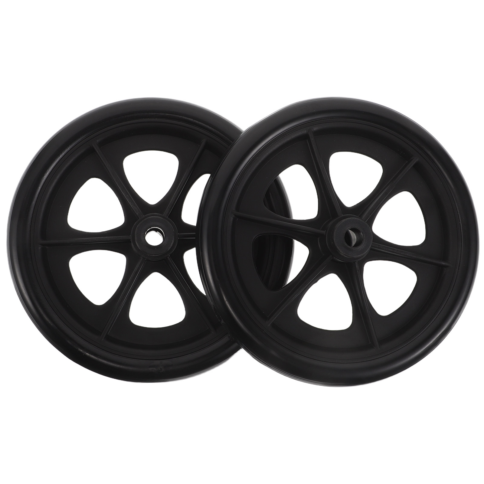 Caster Wheel - 2個入り、汎用型車椅子用フロントキャスターホイール。耐久性に優れ、滑らかな回転を実現する交換用タイヤ部品（黒）。手動車椅子用。