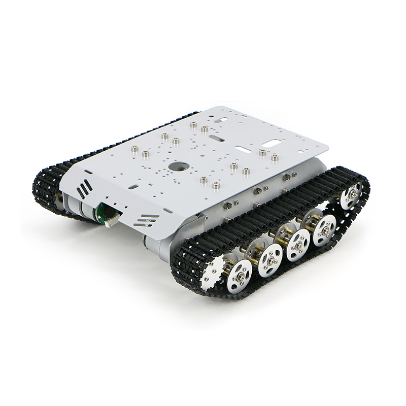 Tracked Robot Chassis - R3シリーズ戦車シャーシ、インテリジェント電動トロリークローラー車両、モーター+エンコーダー付きインテリジェントロボットシャーシ