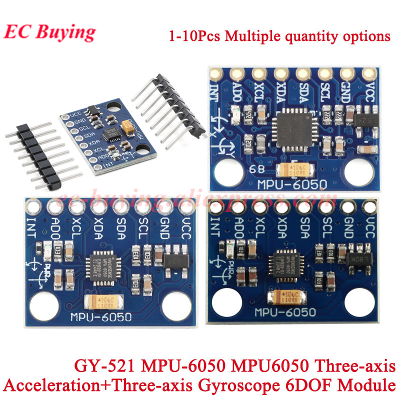 Accelerometer Mpu6050 - 1-10 個 GY-521 MPU-6050 MPU6050 3