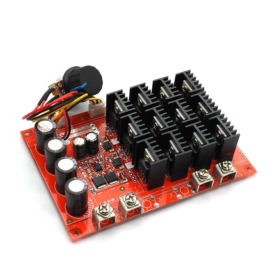 Motor Driver Module - 電圧レギュレーター付きモーターコントローラー,高出力ドライブモジュール,10-50v,60a,pwm,hho rc,12v,24v,48v,3000w max