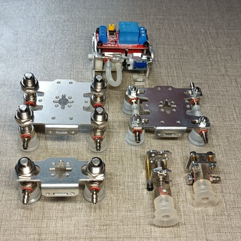 Robot Gripper Claw - 新型大型マニピュレーターリレー制御サクションカップロボットアーム真空ポンプサクションカップロボットクロー グリッパー ArduinoロボットDIYキット用