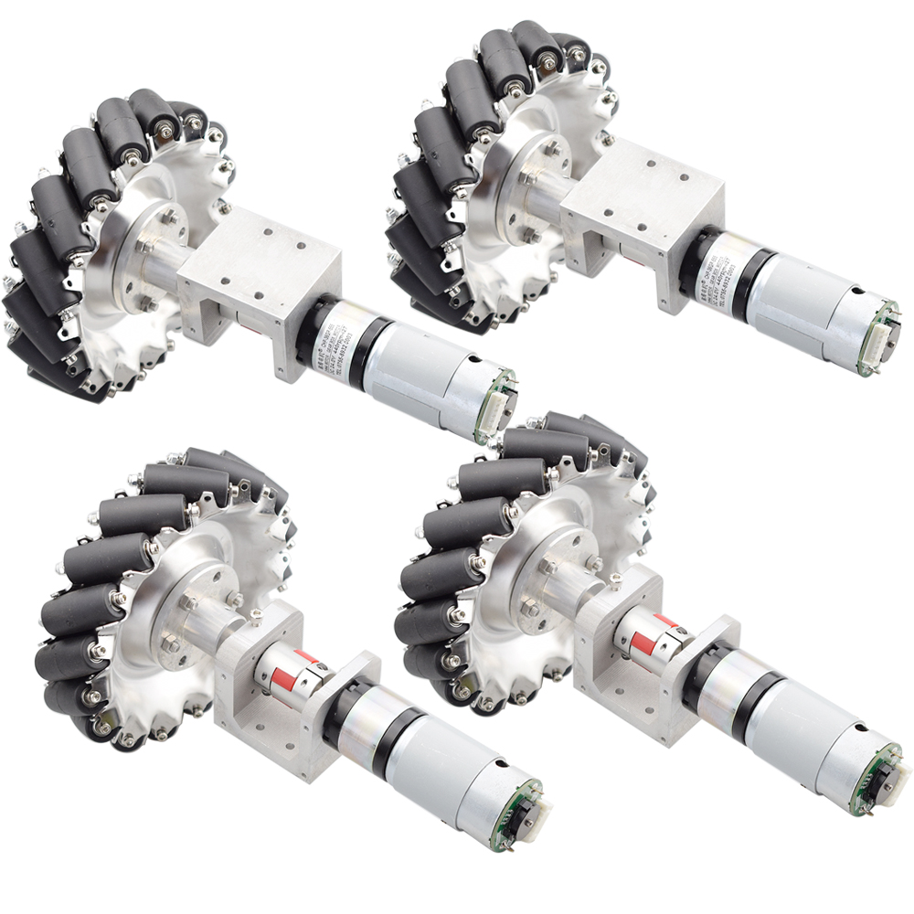 Omni Wheel - 1セット 100KG大荷重 152mm オムニメカナムホイール 4個 24V