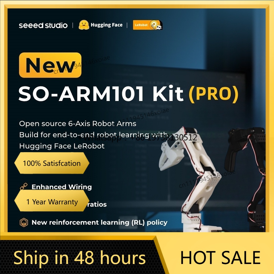 Servo Kit - LeRobot SO-ARM101 Proキット 低価格AIアームサーボモーター Androidオペレーティングシステム OLEDディスプレイ