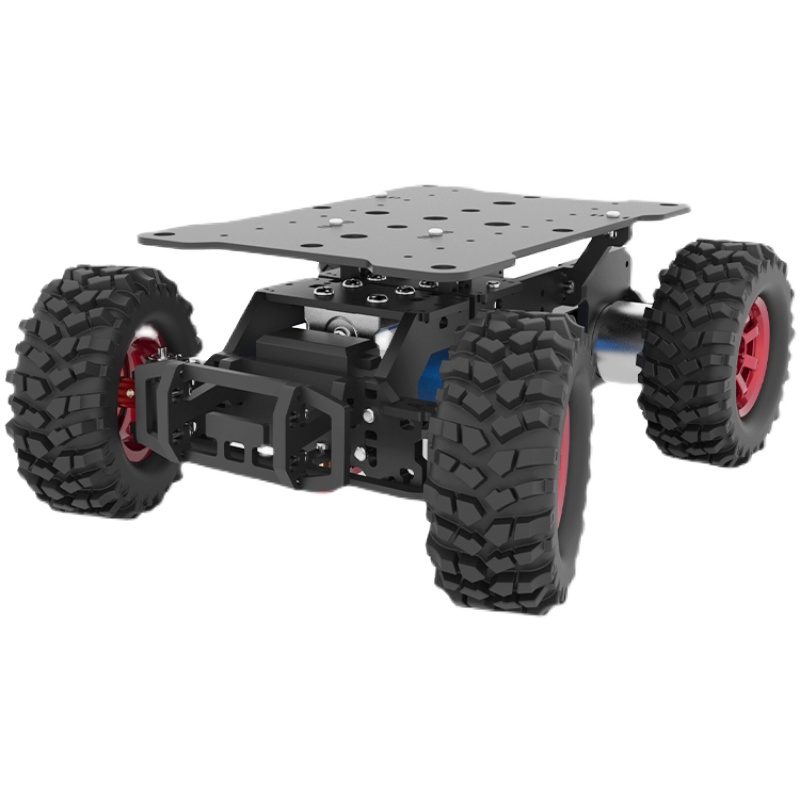 Tracked Robot Chassis - アッカーマンシャーシ/スマートカー/ステアリングギアステアリング/ロボット/ROSシステム搭載可能/電動レーシング