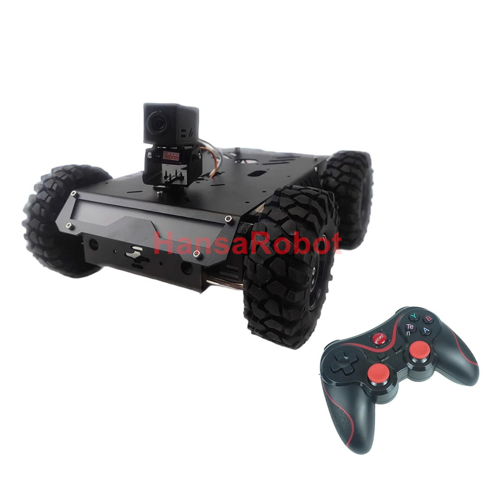 4GワイヤレスWiFiアプリRCスマートビデオ4WDロボット - Tracked Robot Chassis のレビューと価格