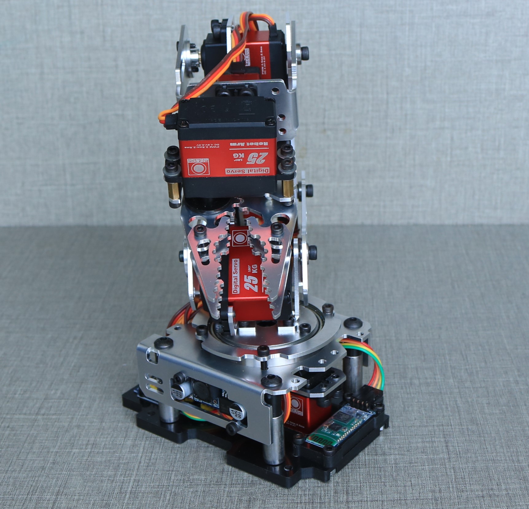 6軸メタルロボットアームモバイルアプリ制御サーボ、Ardui - Robot Gripper Claw のレビューと価格