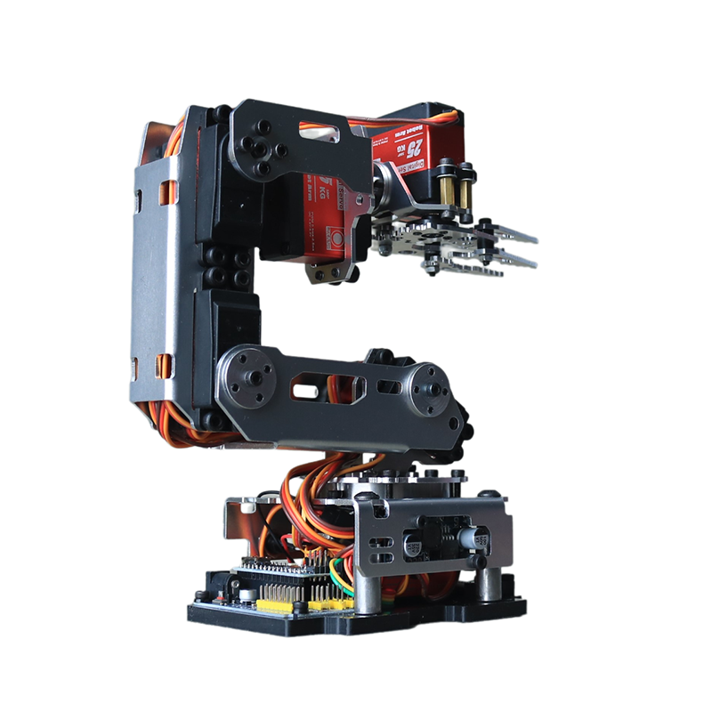 6軸メタルロボットアームモバイルアプリ制御サーボ、Ardui - Robot Gripper Claw のレビューと価格