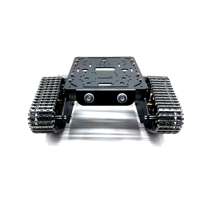 プラスチックまたは金属製の履帯を備えた金属製2WD戦車シャー - Tracked Robot Chassis のレビューと価格