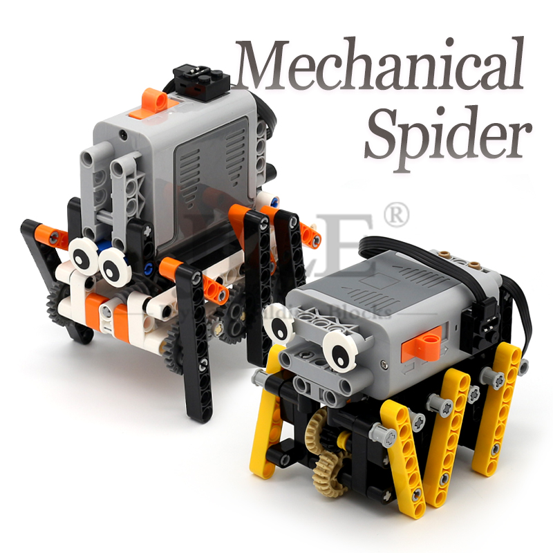 Moc テクニカルメカニカルスパイダービルディングブロックパ - Line Follower Robot のレビューと価格