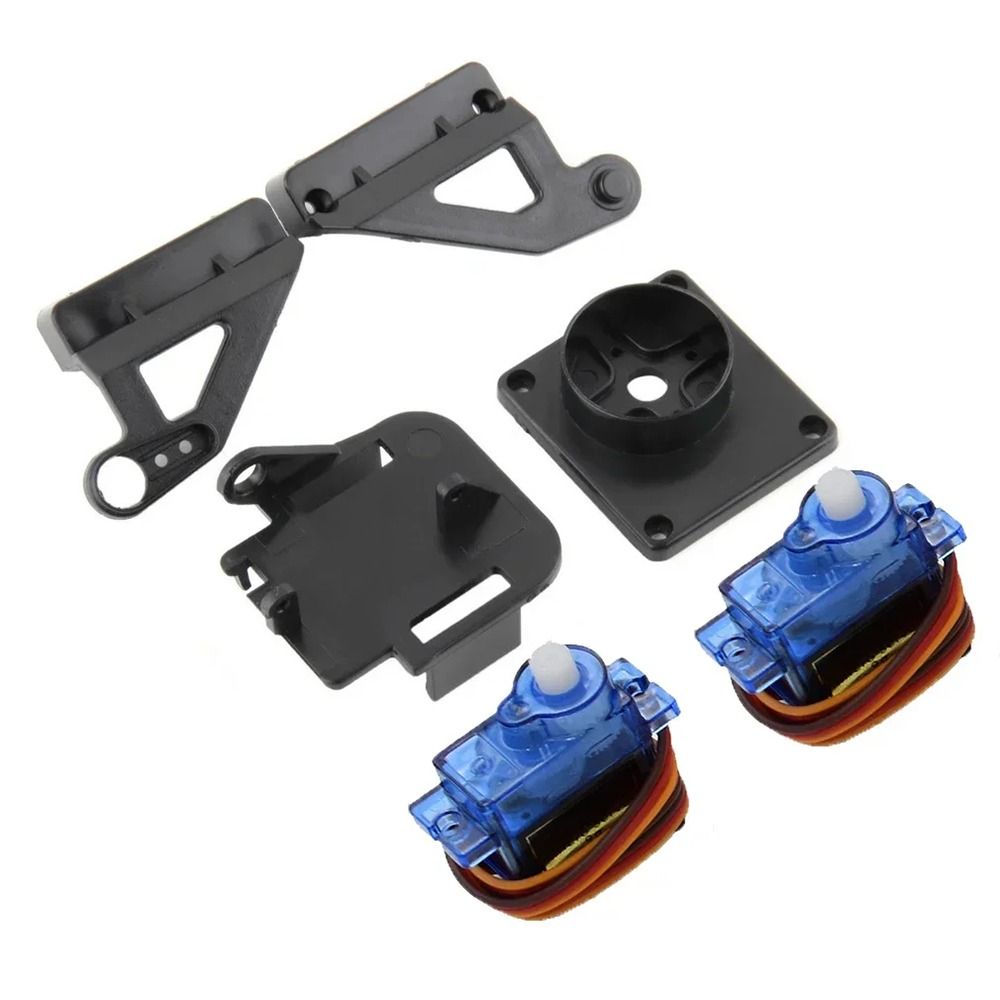 1セットRC飛行機部品ステアリングギアパンチルトSG90 M - Pan Tilt Bracket のレビューと価格