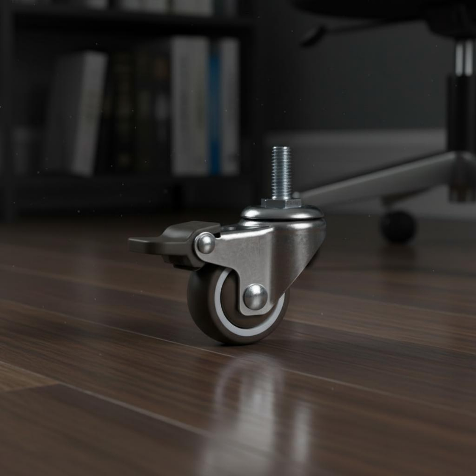 ネジ付きステムキャスターホイール床に優しいブレーキキャスター - Caster Wheel のレビューと価格