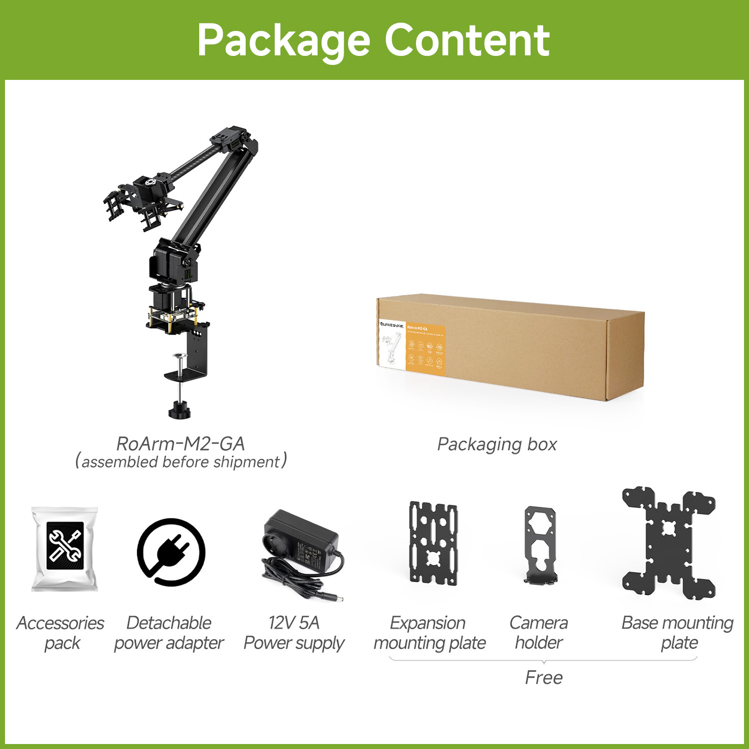 Waveshare 3+1 DOF高トルクシリアルバスサーボ - Servo Kit のレビューと価格
