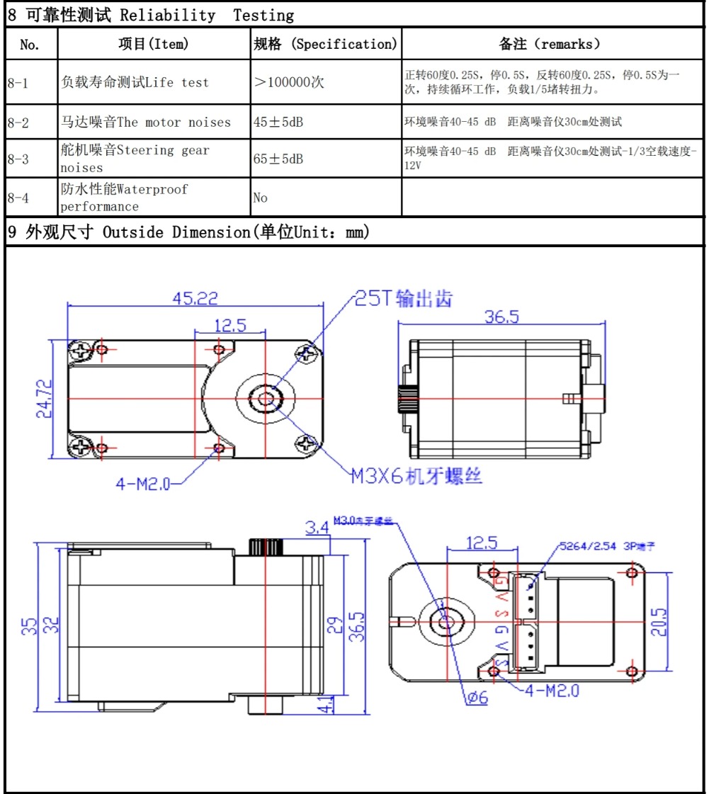 Feetech STS3250 12V 50KG 磁気エンコ - Robot Arm Metal のレビューと価格