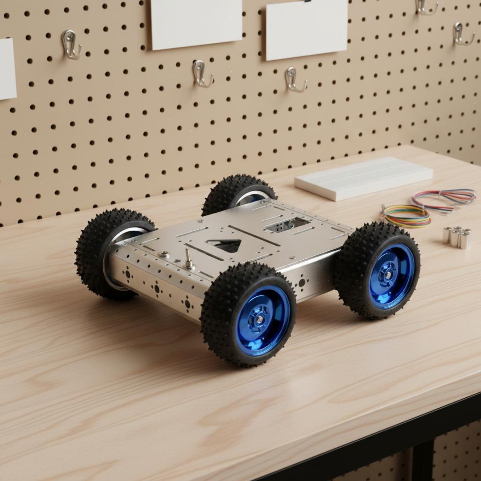 4WDスマートカーシャーシ 耐荷重1.5KG 4WDロボット - Robot Car Kit のレビューと価格