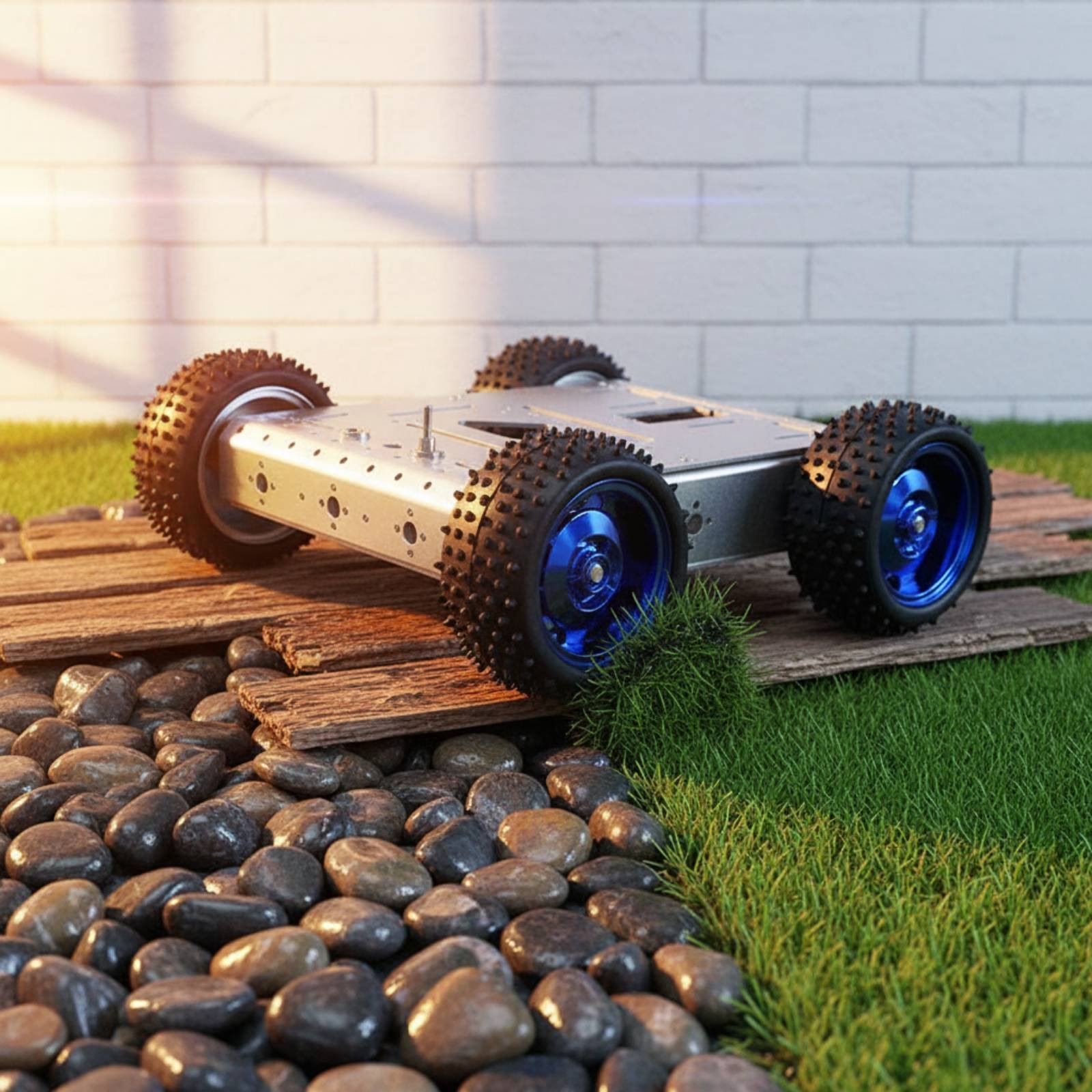 4WDスマートカーシャーシ 耐荷重1.5KG 4WDロボット - Robot Car Kit のレビューと価格