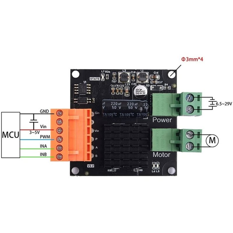 AT02-12V 24V 16A 高出力DCモータードライバ - Motor Driver Module のレビューと価格