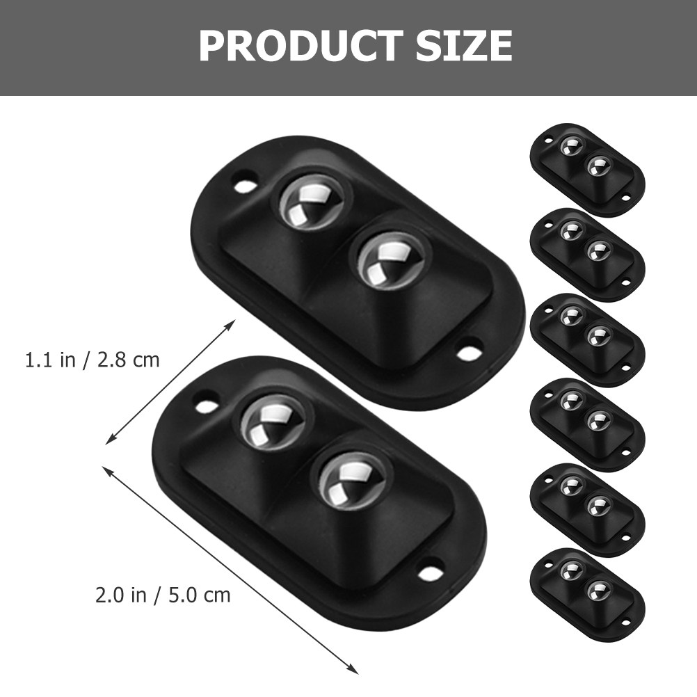 8個入り ミニ汎用ボール型自在キャスターホイール、粘着式プー - Caster Wheel のレビューと価格