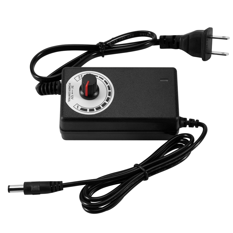 AC-DCアダプター 12V 2A 調整可能な電源モーター速 - Dc Motor 12V のレビューと価格