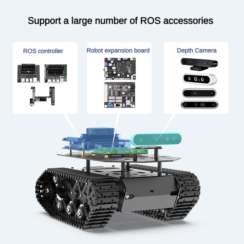 RC戦車 10KG積載可能、優れた衝撃吸収性能を備えた戦車用 - Tracked Robot Chassis のレビューと価格