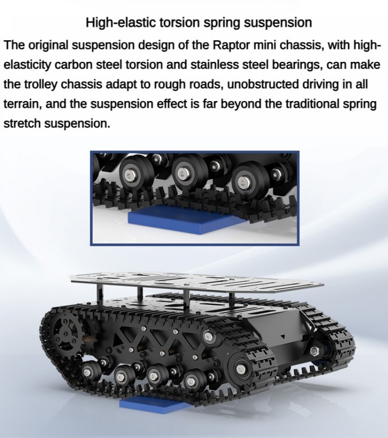 RC戦車 10KG積載可能、優れた衝撃吸収性能を備えた戦車用 - Tracked Robot Chassis のレビューと価格